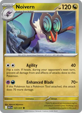 Noivern #157 · Ascended Heroes Pokémon card