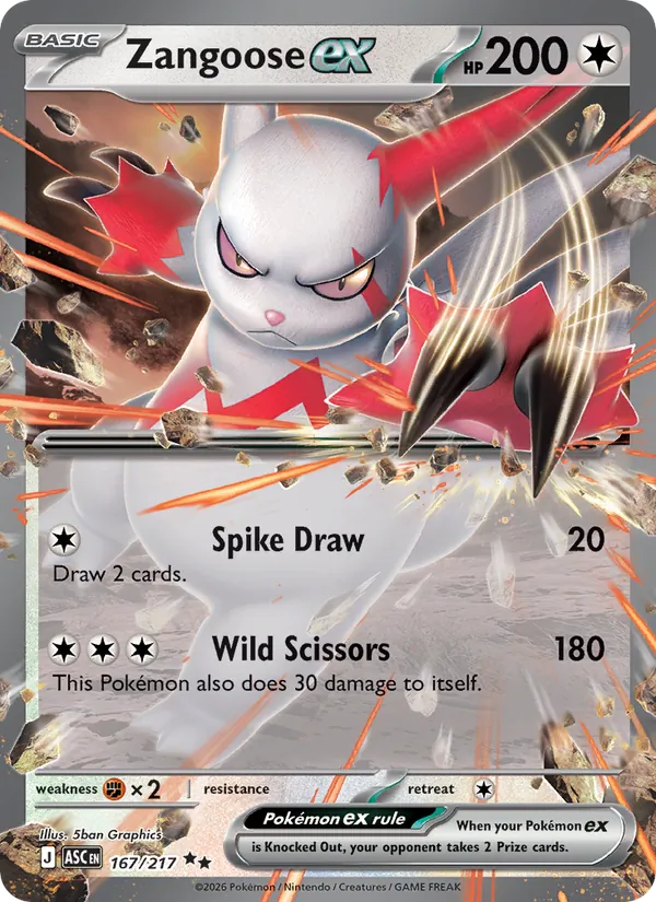 Zangoose ex full card art