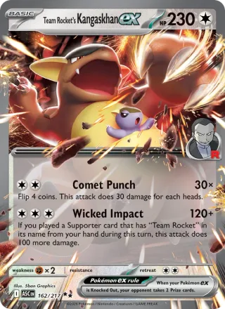 Team Rocket's Kangaskhan ex #162 · Ascended Heroes Pokémon card