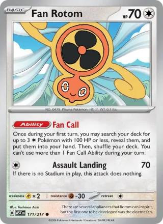 Fan Rotom #171 · Ascended Heroes Pokémon card