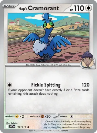 Hop's Cramorant #177 · Ascended Heroes Pokémon card