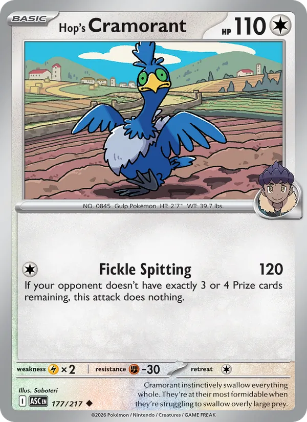 Hop's Cramorant full card art