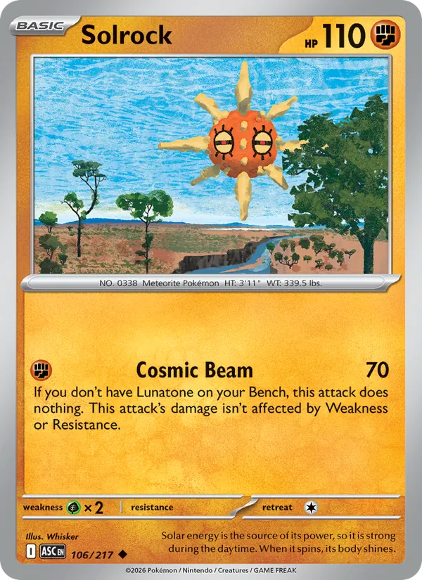Solrock full card art