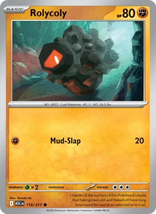 Rolycoly #118 · Ascended Heroes Pokémon card