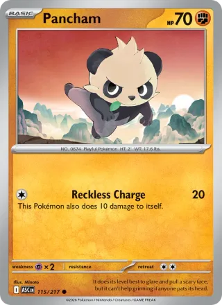 Pancham #115 · Ascended Heroes Pokémon card