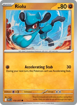 Riolu #112 · Ascended Heroes Pokémon card