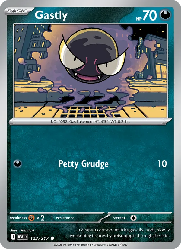 Gastly full card art