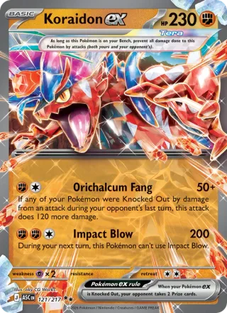 Koraidon ex #121 · Ascended Heroes Pokémon card