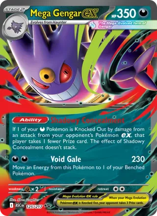 Mega Gengar ex #125 · Ascended Heroes Pokémon card