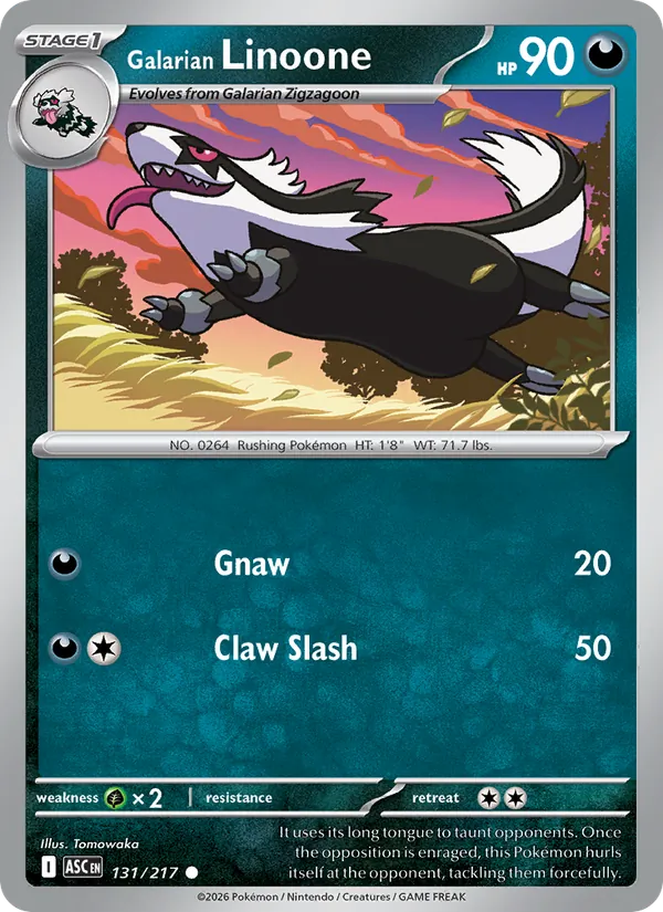 Galarian Linoone full card art
