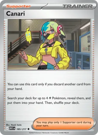 Canari #185 · Ascended Heroes Pokémon card