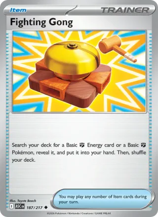 Fighting Gong #187 · Ascended Heroes Pokémon card