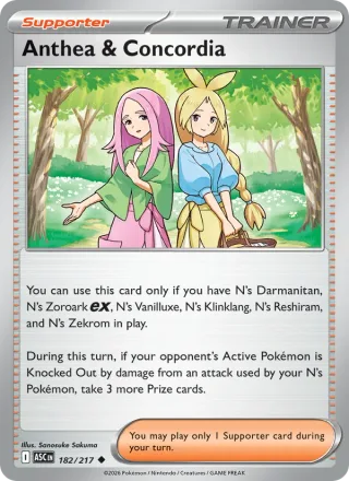 Anthea & Concordia #182 · Ascended Heroes Pokémon card