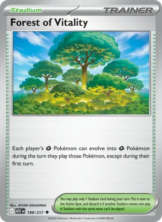 Forest of Vitality #188 · Ascended Heroes Pokémon card