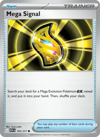 Mega Signal #193 · Ascended Heroes Pokémon card