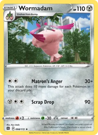 Wormadam #098 · Brilliant Stars Pokémon card