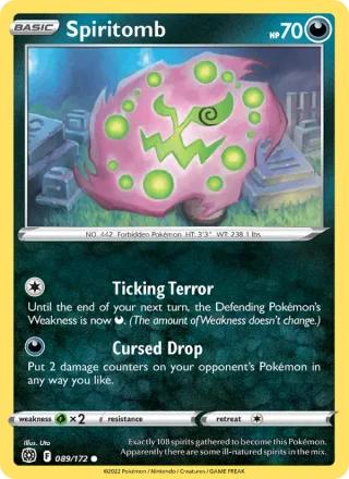 Spiritomb #089 · Brilliant Stars Pokémon card