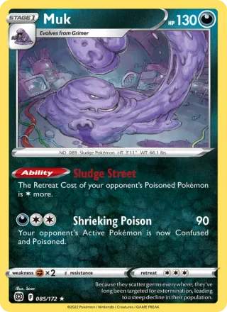 Muk #085 · Brilliant Stars Pokémon card