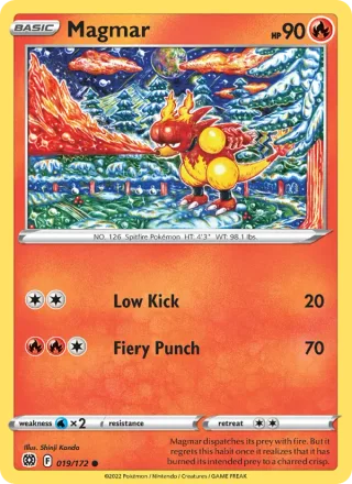 Magmar #019 · Brilliant Stars Pokémon card