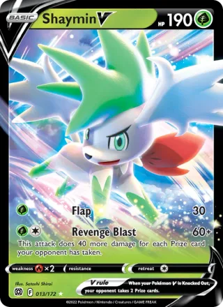 Shaymin V #013 · Brilliant Stars Pokémon card