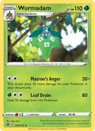 Wormadam #010 · Brilliant Stars Pokémon card