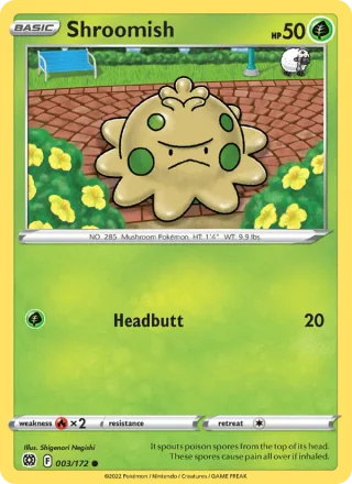 Shroomish #003 · Brilliant Stars Pokémon card