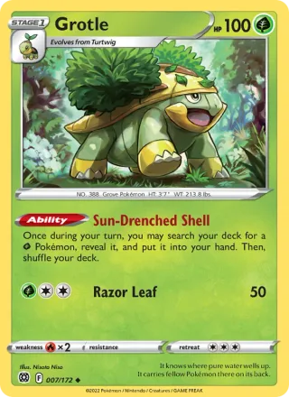 Grotle #007 · Brilliant Stars Pokémon card