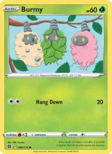 Burmy #009/172 · Brilliant Stars Pokémon card