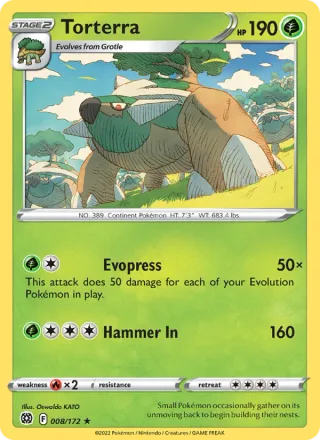 Torterra #008 · Brilliant Stars Pokémon card