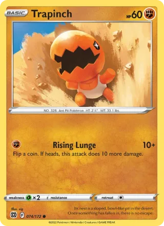 Trapinch #074 · Brilliant Stars Pokémon card