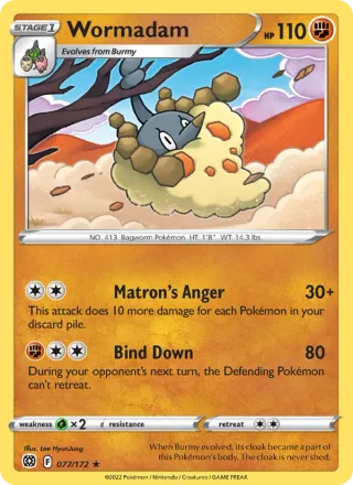 Wormadam #077 · Brilliant Stars Pokémon card