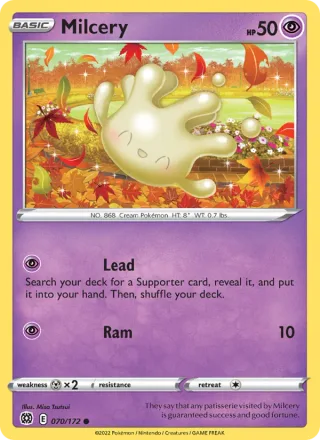 Milcery #070 · Brilliant Stars Pokémon card