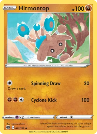 Hitmontop #072 · Brilliant Stars Pokémon card