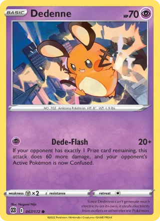 Dedenne #067 · Brilliant Stars Pokémon card