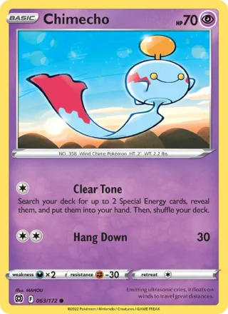 Chimecho #063 · Brilliant Stars Pokémon card