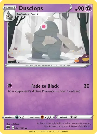 Dusclops #061 · Brilliant Stars Pokémon card