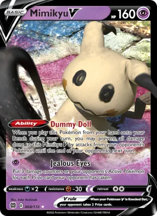 Mimikyu V #068 · Brilliant Stars Pokémon card