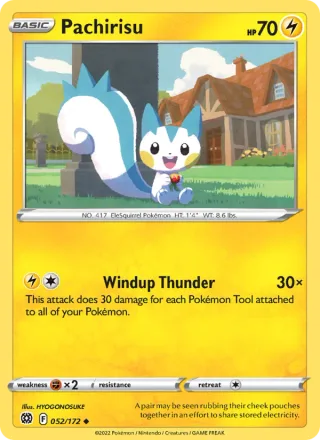 Pachirisu #052 · Brilliant Stars Pokémon card