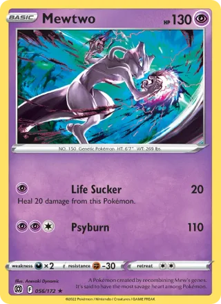 Mewtwo #056 · Brilliant Stars Pokémon card