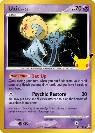 Uxie #010 · 30th Classic Collection Pokémon card