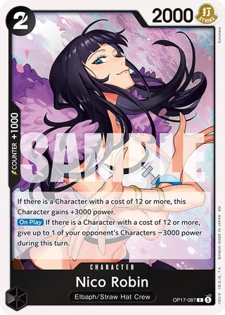 Nico Robin #OP17-087 · The World's Strongest Warriors One Piece card