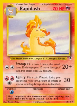 Rapidash #60 · Legendary Collection Pokémon card