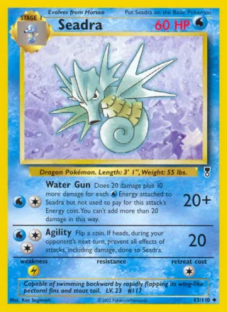 Seadra #63 · Legendary Collection Pokémon card