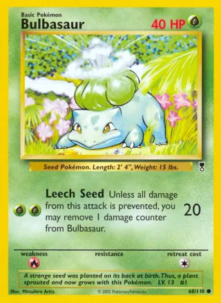 Bulbasaur #68 · Legendary Collection Pokémon card