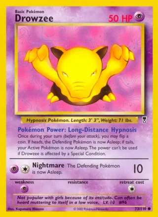 Drowzee #73 · Legendary Collection Pokémon card