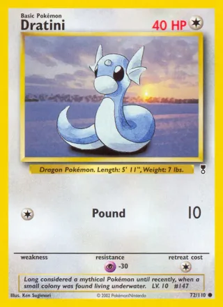 Dratini #72 · Legendary Collection Pokémon card