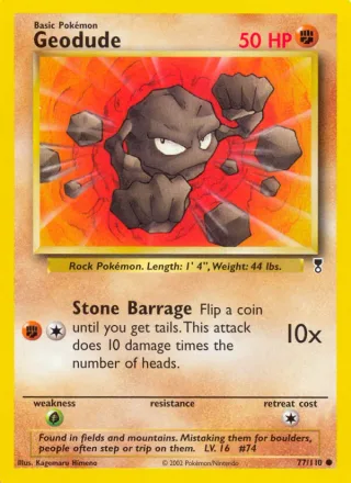 Geodude #77 · Legendary Collection Pokémon card