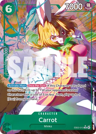 Carrot (Alternate Art) #EB03-013-alternate-art · Extra Booster: One Piece Heroines Edition One Piece card