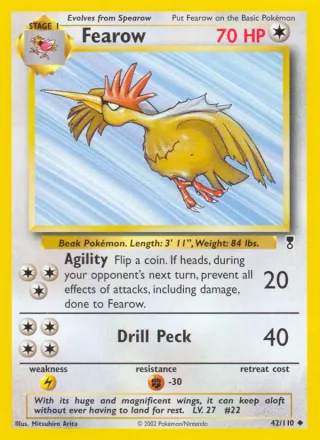 Fearow #42 · Legendary Collection Pokémon card