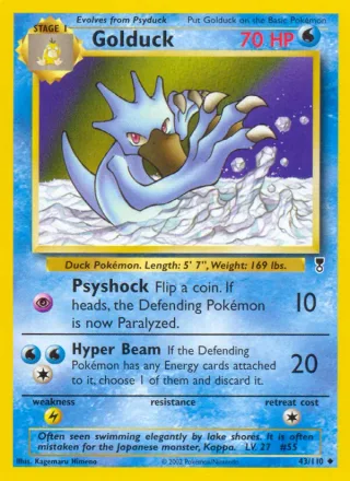 Golduck #43 · Legendary Collection Pokémon card